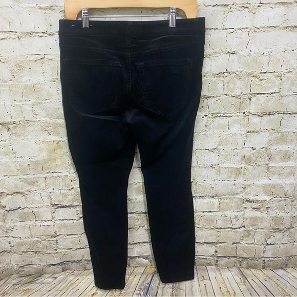 LOFT Black Soft Corduroy Curvy Ankle Stretch Pants - Picture 3 of 6